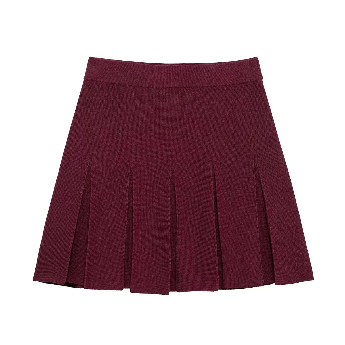 Conjunto Luxo Vermelho em Malha de Alta Densidade – Cardigã e Saia