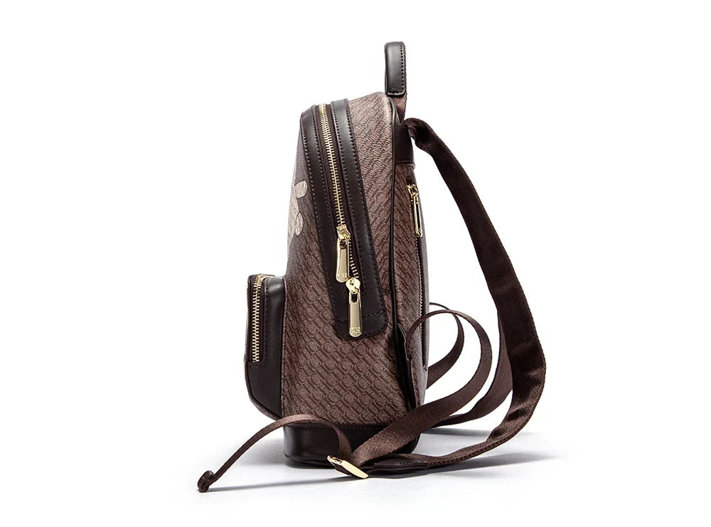 Mochila CHCh Feminina Premium com Design Exclusivo e Detalhe Artístico